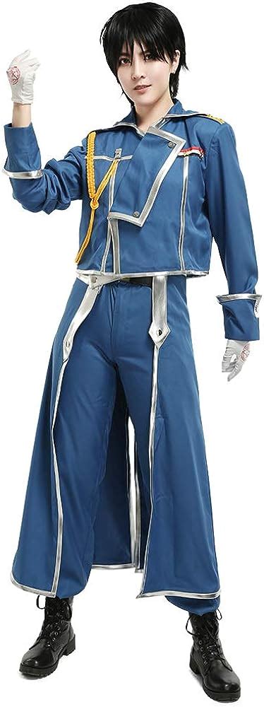 Buy miccostumes Men's Blue Coat and Pants Cosplay Costume Uniform ...