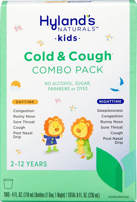 Buy Kids Cold Medicine for Ages 2+, Hylands Naturals Kids Cold & Cough ...