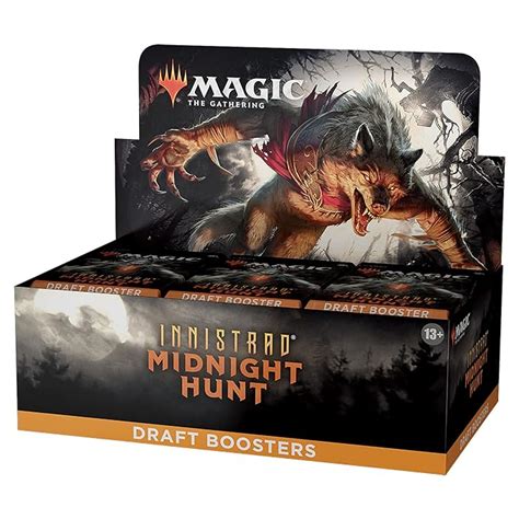 Magic: The Gathering Innistrad: Midnight Hunt Draft Booster Box | 36 ...