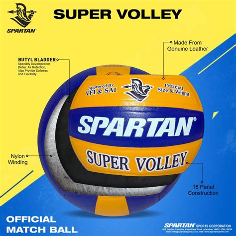 Super Vollery Leather | Professional Volleyball for Tournament Matches ...