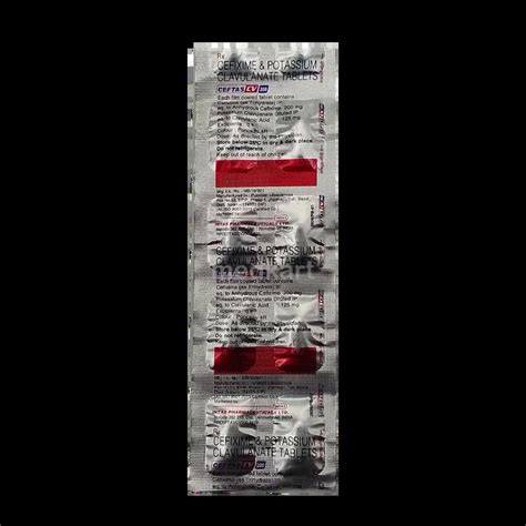 CEFTAS CV 200MG TABLET 10'S Price, Uses, Side Effects & Substitutes ...