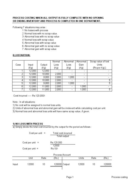 Image result for Process Costing T-account Form