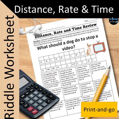 Rate Distance Time Worksheets 的图像结果