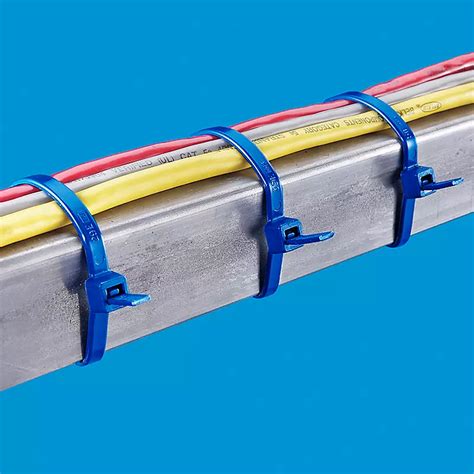 Metal Detectable Zip Ties, Metal Detectable Cable Ties in Stock - ULINE