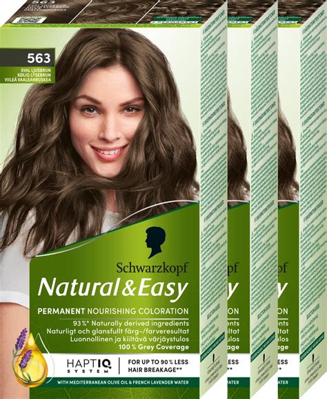 Schwarzkopf Natural&Easy 563 Sval Ljusbrun 3-pack | lyko.com