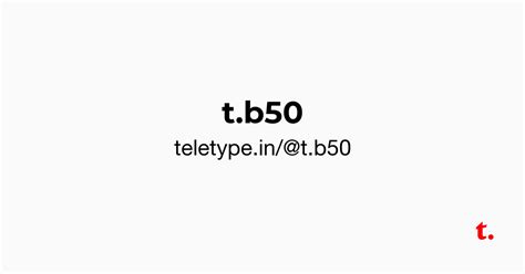@t.b50 — Teletype