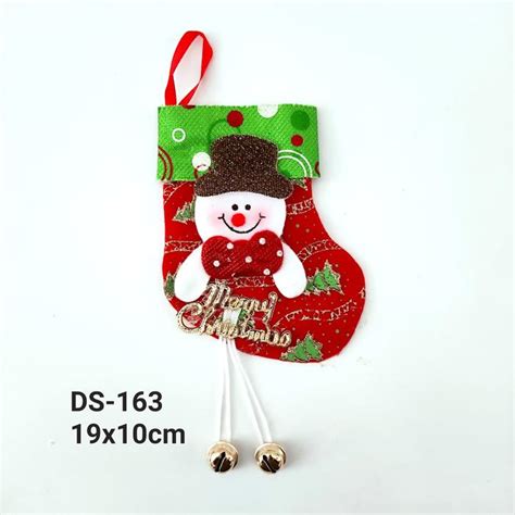 Jual Christmas Socks Murah Kaos Kaki Natal Santa Snowman Gantungan ...