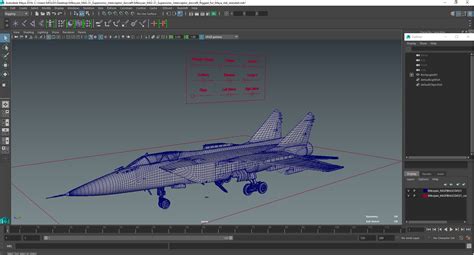 Mikoyan MiG-31 Supersonic Interceptor Aircraft Rigged for Maya 3D | 3D ...