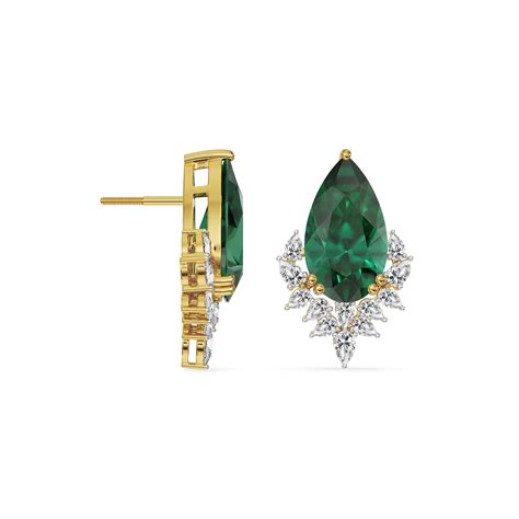 Emerald Grace Lab Grown Diamond Earrings | 100% Certified Diamonds – Emori