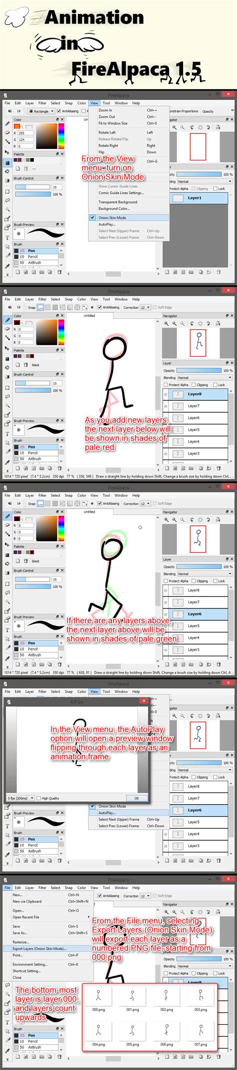 FireAlpaca Animation Tutorial 的图像结果