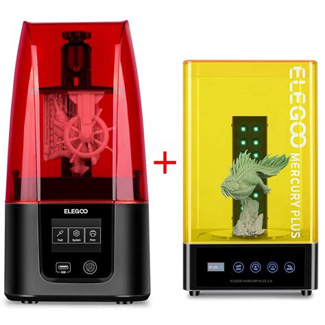 Buy ELEGOO Mars 3 Resin 3D Printer and ELEGOO Mercury Plus 2 in 1 ...