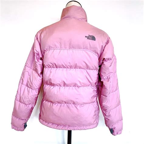 The North Face Women’s Pink Puffer Jacket •The... - Depop