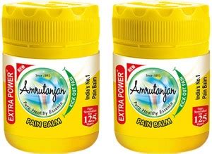 Amrutanjan PAIN BALM EXTRA POWER 50 ML (Each) PACK OF 2 Balm - Buy Baby ...
