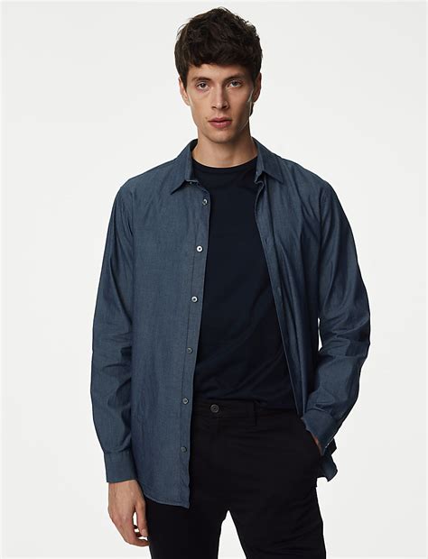 Buy Denim Shirt at Marks & Spencer