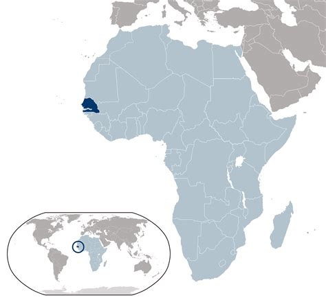 Large location map of Senegal | Senegal | Africa | Mapsland | Maps of ...