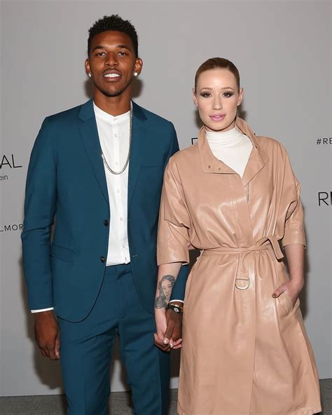 Iggy Azalea and her boyfriend, Nick Young, held hands on the red ...