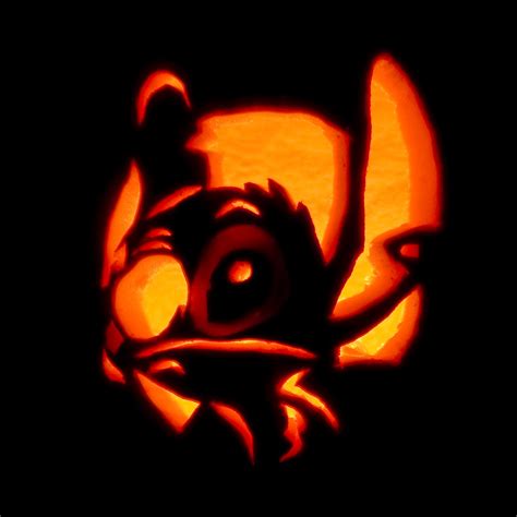 Disneys Stitch Pumpkin Stencils