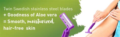 Sirona Aloe-Boost Disposable Twin Blade Razor For Women, 5 Count | Uses ...