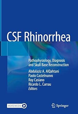 CSF Rhinorrhea: Pathophysiology, Diagnosis and Skull Base ...
