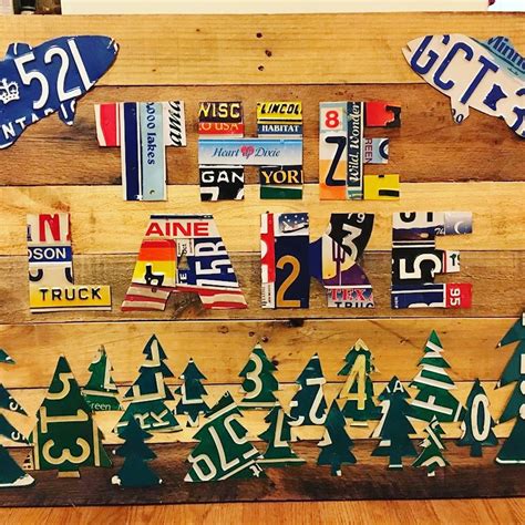 Image result for Recycled License Plate Crafts