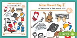 Initial Sounds I Spy Activity: Letter h (teacher made)