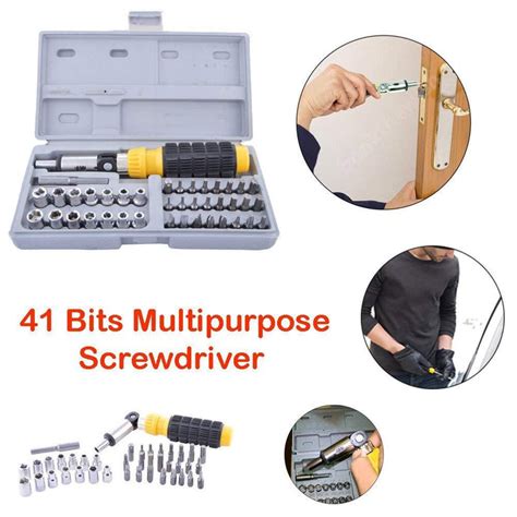 Socket and Screwdriver Tool Kit Accessories (41 pcs) — DeoDap