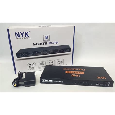 Jual HDMI NYK Splitter 8 Port 1 Support UHD 4K 2K 3D - Jakarta Pusat ...