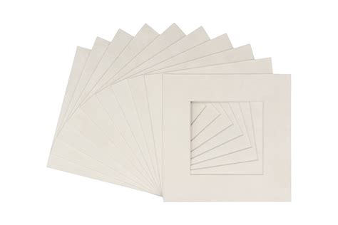 Winter Suede Acid Free 20x20 Picture Frame Mats with White Core Bevel ...