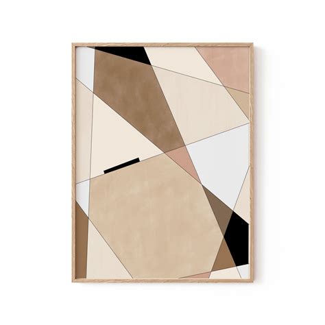 Buy Geometric Beige art No.1 Wall Art Online at Best Price – Dessine Art
