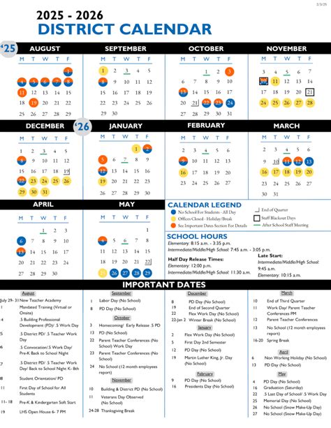 Glenmore Road Public School Calendar 2025-2026 [PDF]