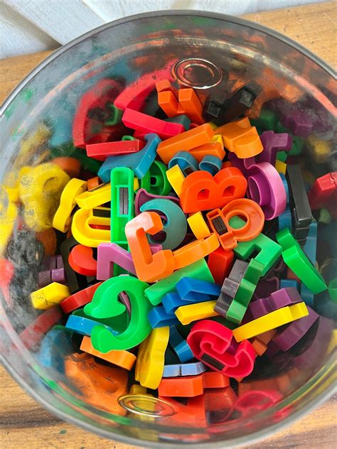 Vintage Refrigerator Magnets Fridge Letters and Numbers Old - Etsy