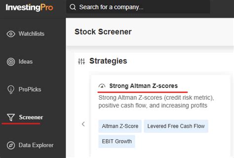 Enhance Your Investment Strategy with InvestingPro+ and the Altman Z ...