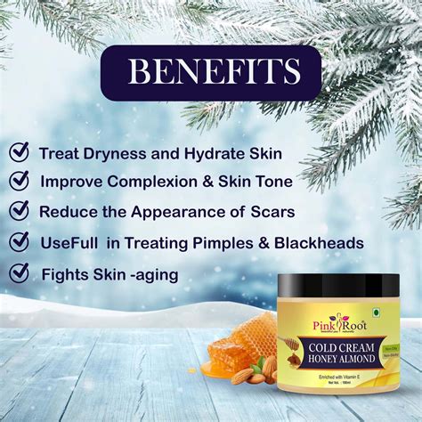 Pink Root Honey Almond Cold Cream 100ml, Nourishes & Hydrates Skin, De