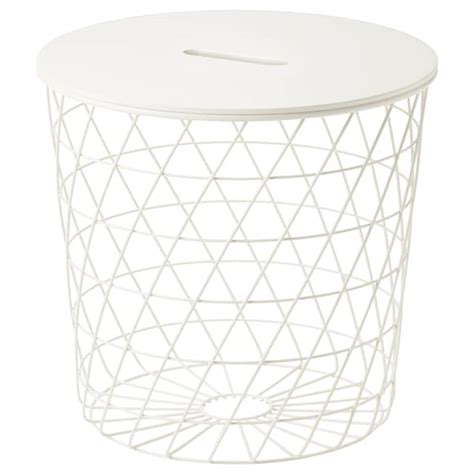 KVISTBRO Storage table, white, 44 cm - IKEA