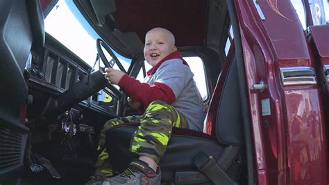Boyle Co. boy with cancer gets wish granted to ride in monster truck