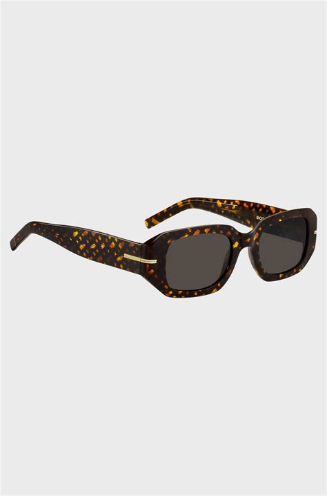 BOSS - Acetate sunglasses with monogram pattern - Patterned
