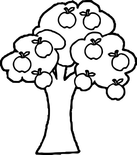 Image result for Simple Apple Tree Drawing