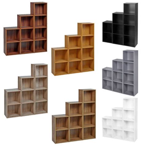 Cube, 2, 3 or 4 Tier Wooden Bookcase Shelving India | Ubuy