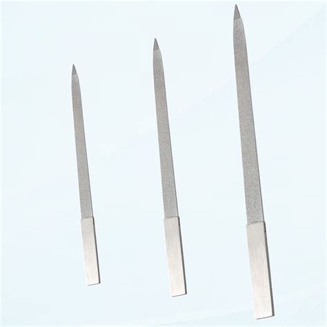 3 Piece Diamond Nail File Stainless Steel Buffer Finger Nail Toenails ...