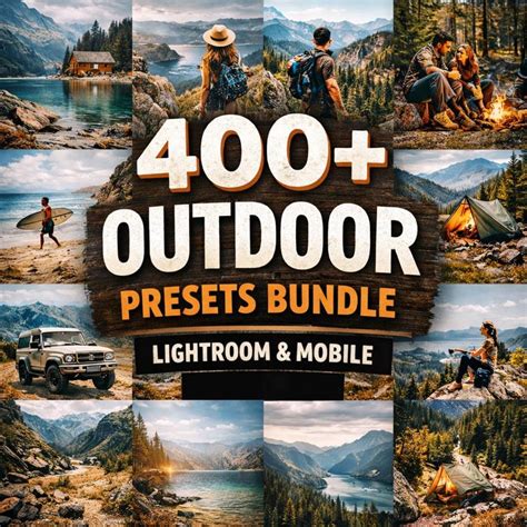 400+ Outdoor Lightroom Presets Bundle Landscape, Camping & Travel ...