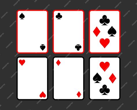 Premium Vector | Poker playing cards template playing cards vector ...