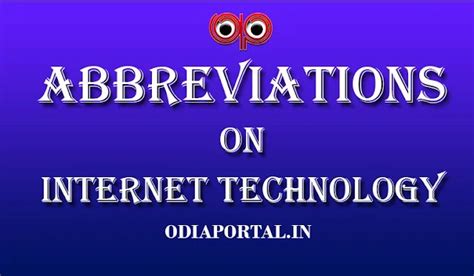 GK: 99 Common Internet Technology Abbreviations For Students (.PDF ...