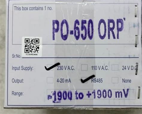 Digital Orp Meters - ASTER PO 650 ORP Meter with RS 485 Output Trader ...