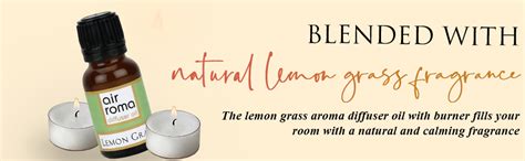 AIR-ROMA Air Roma Ceramic Aroma Black Diffuser Burner With 10Ml Lemon ...