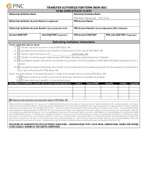 Fillable Online Asset Collection: Transfer Authorization Form Fax Email ...