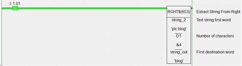 Omron GET STRING RIGHT instructions