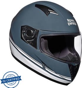 ROYAL ENFIELD Street Full Face ISI & DOT Certified Pin Stripe Motorbike ...