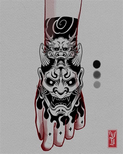 Japanese Tattoo DesignideasOniDemonHand Tattoo | Japanese hand tattoos ...
