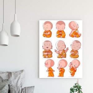 Ordershock 45.72 cm Buddha Design Kids Monk For Kids Room and Living ...