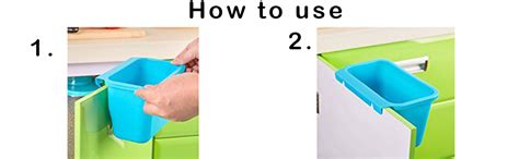 Zollyss Plastic Hanging Kitchen Cabinet Small DustBin | Open-Top ...